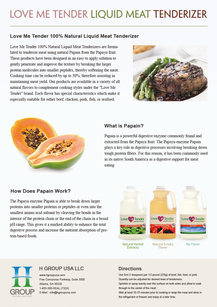 H Group Products Real Tender